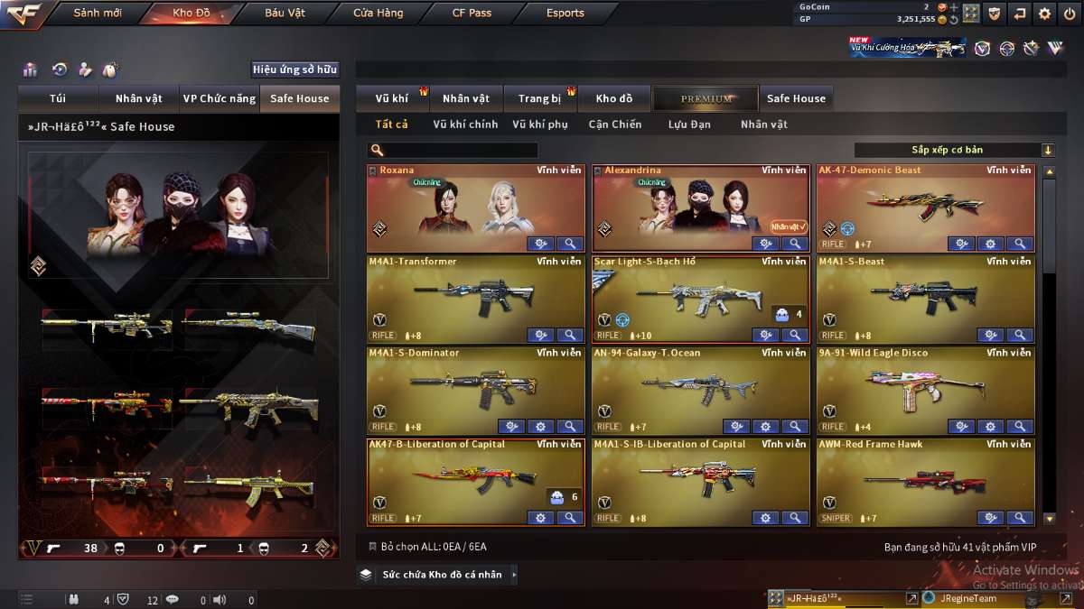 shop acc cf uy tin gia re